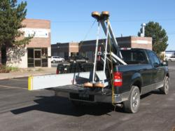 eme 10000 lb. capacity gantry crane for delivery in standard pickup truck